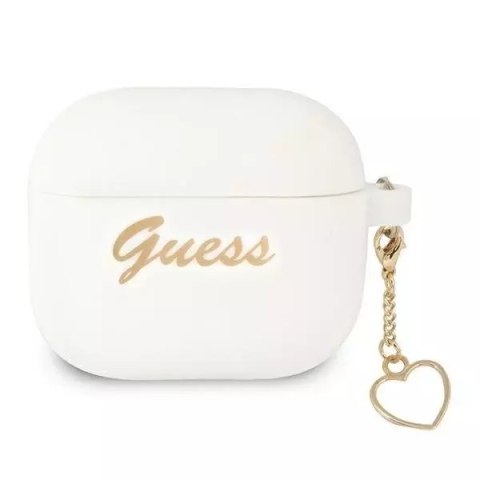 Guess Guess GUA3LSCHSH AirPods 3 cover biały/white Silicone Charm Collection Guess Guess GUA3LSCHSH AirPods 3 cover biały/white Silicone Charm Collection