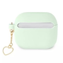 Guess Guess GUA3LSCHSN AirPods 3 cover zielony/green Silicone Charm Heart Collection