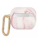 Guess Guess GUA3UNMP AirPods 3 cover różowy/pink Marble Collection