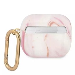 Guess Guess GUA3UNMP AirPods 3 cover różowy/pink Marble Collection