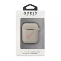 Guess Guess GUACA2LSVSGP AirPods cover szaro różowy/grey pink Silicone Vintage