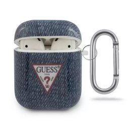 Guess Guess GUACA2TPUJULDB AirPods cover granatowy/dark blue Jeans Collection