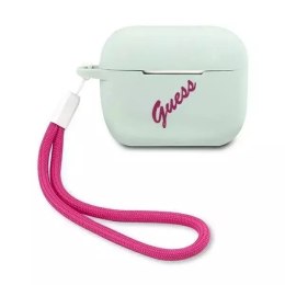 Guess Guess GUACAPLSVSBF AirPods Pro cover niebieski fuksja/blue fuschia Silicone Vintage