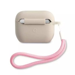 Guess Guess GUACAPLSVSGP AirPods Pro cover szaro różowy/grey pink Silicone Vintage