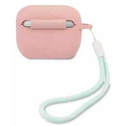 Guess Guess GUACAPLSVSPG AirPods Pro cover różowo zielony/pink green Silicone Vintage