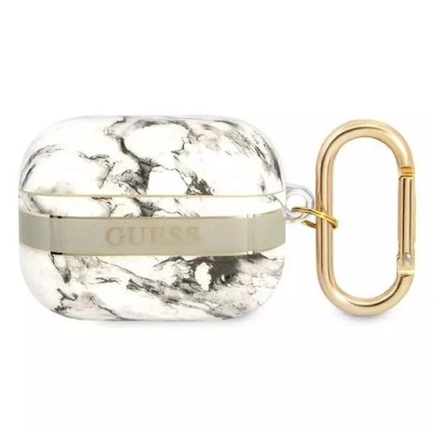 Guess Guess GUAPHCHMAG AirPods Pro cover szary/grey Marble Strap Collection Guess Guess GUAPHCHMAG AirPods Pro cover szary/grey Marble Strap Collection
