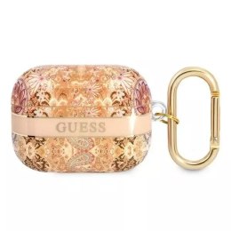 Guess Guess GUAPHHFLD AirPods Pro cover złoty/gold Paisley Strap Collection
