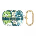 Guess Guess GUAPHHFLN AirPods Pro cover zielony/green Flower Strap Collection