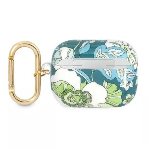 Guess Guess GUAPHHFLN AirPods Pro cover zielony/green Flower Strap Collection Guess Guess GUAPHHFLN AirPods Pro cover zielony/green Flower Strap Collection