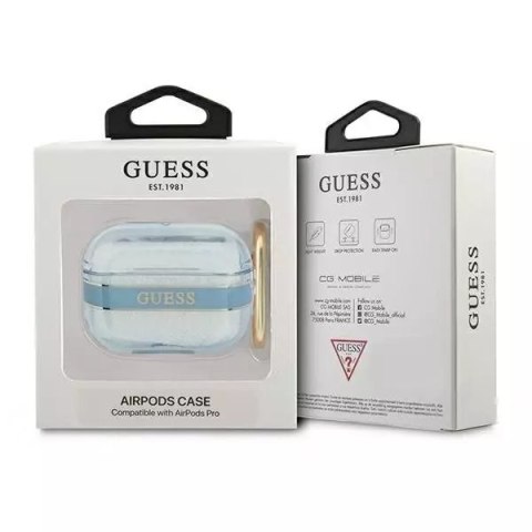 Guess Guess GUAPHHTSB AirPods Pro cover niebieski/blue Strap Collection Guess Guess GUAPHHTSB AirPods Pro cover niebieski/blue Strap Collection