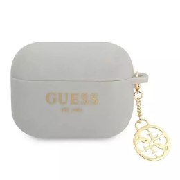 Guess Guess GUAPLSC4EG AirPods Pro cover szary/grey Silicone Charm 4G Collection