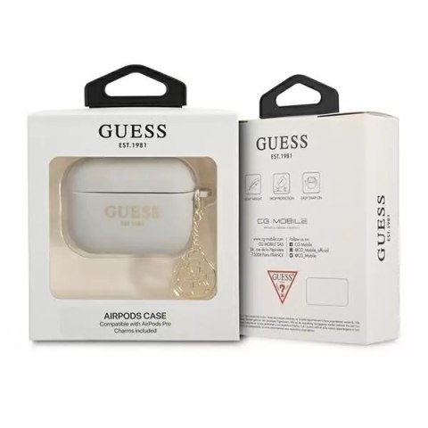 Guess Guess GUAPLSC4EG AirPods Pro cover szary/grey Silicone Charm 4G Collection Guess Guess GUAPLSC4EG AirPods Pro cover szary/grey Silicone Charm 4G Collection