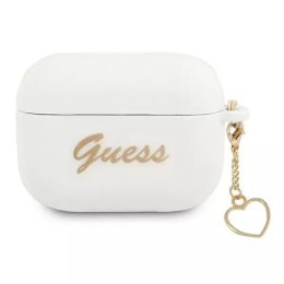 Guess Guess GUAPLSCHSH AirPods Pro cover biały/white Silicone Charm Collection