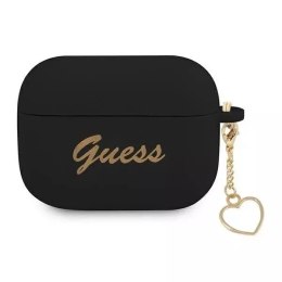 Guess Guess GUAPLSCHSK AirPods Pro cover czarny/black Silicone Charm Collection