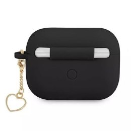 Guess Guess GUAPLSCHSK AirPods Pro cover czarny/black Silicone Charm Collection