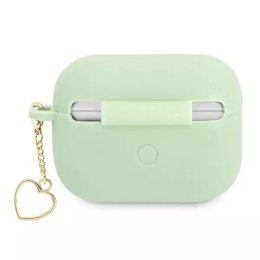 Guess Guess GUAPLSCHSN AirPods Pro cover zielony/green Silicone Charm Heart Collection