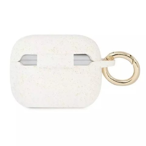 Guess Guess GUAPSGGEH AirPods Pro cover biały/white Silicone Glitter Guess Guess GUAPSGGEH AirPods Pro cover biały/white Silicone Glitter