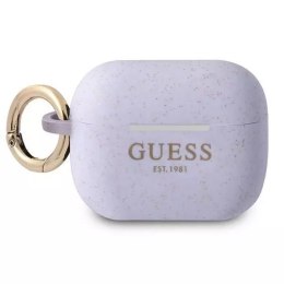 Guess Guess GUAPSGGEU AirPods Pro cover purpurowy/purple Silicone Glitter