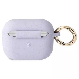 Guess Guess GUAPSGGEU AirPods Pro cover purpurowy/purple Silicone Glitter