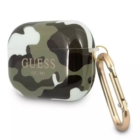 Guess Guess GUAPUCAMA AirPods Pro cover zielony/khaki Camo Collection Guess Guess GUAPUCAMA AirPods Pro cover zielony/khaki Camo Collection