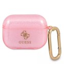 Guess Guess GUAPUCG4GP AirPods Pro cover różowy/pink Glitter Collection