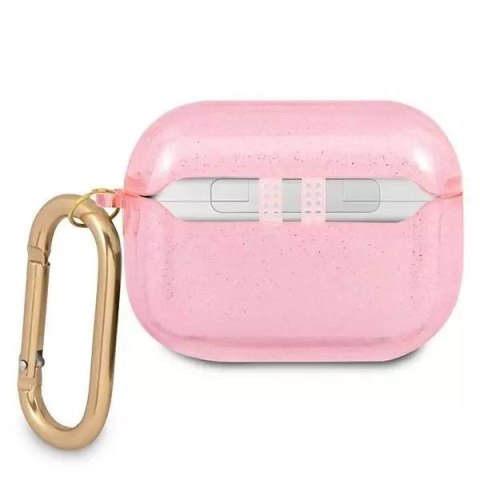 Guess Guess GUAPUCG4GP AirPods Pro cover różowy/pink Glitter Collection Guess Guess GUAPUCG4GP AirPods Pro cover różowy/pink Glitter Collection