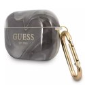 Guess Guess GUAPUNMK AirPods Pro cover czarny/black Marble Collection