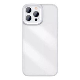 Baseus Baseus Crystal Phone Case pancerne etui do iPhone 13 Pro z żelową ramką szary (ARJT000413)