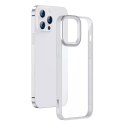 Baseus Baseus Crystal Phone Case pancerne etui do iPhone 13 Pro z żelową ramką szary (ARJT000413)