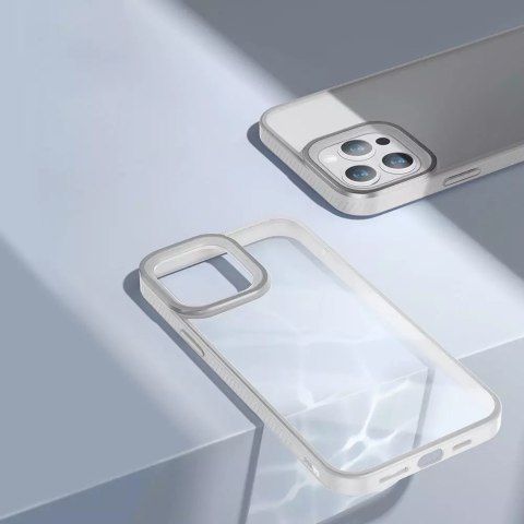 Baseus Baseus Crystal Phone Case pancerne etui do iPhone 13 Pro z żelową ramką szary (ARJT000413) Baseus Baseus Crystal Phone Case pancerne etui do iPhone 13 Pro z żelową ramką szary (ARJT000413)