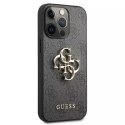 Guess Guess GUHCP13X4GMGGR iPhone 13 Pro Max 6,7" szary/grey hardcase 4G Big Metal Logo