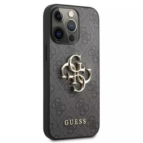 Guess Guess GUHCP13X4GMGGR iPhone 13 Pro Max 6,7" szary/grey hardcase 4G Big Metal Logo Guess Guess GUHCP13X4GMGGR iPhone 13 Pro Max 6,7" szary/grey hardcase 4G Big Metal Logo