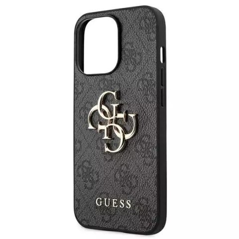 Guess Guess GUHCP13X4GMGGR iPhone 13 Pro Max 6,7" szary/grey hardcase 4G Big Metal Logo Guess Guess GUHCP13X4GMGGR iPhone 13 Pro Max 6,7" szary/grey hardcase 4G Big Metal Logo