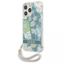 Guess Guess GUHCP13XHFLSN iPhone 13 Pro Max 6,7" zielony/green hardcase Flower Strap