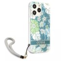 Guess Guess GUHCP13XHFLSN iPhone 13 Pro Max 6,7" zielony/green hardcase Flower Strap