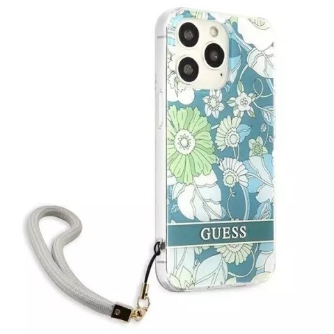 Guess Guess GUHCP13XHFLSN iPhone 13 Pro Max 6,7" zielony/green hardcase Flower Strap Guess Guess GUHCP13XHFLSN iPhone 13 Pro Max 6,7" zielony/green hardcase Flower Strap