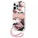Guess Guess GUHCP13XKCABPI iPhone 13 Pro Max 6,7" różowy/pink hardcase Camo Strap Collection