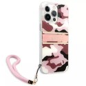 Guess Guess GUHCP13XKCABPI iPhone 13 Pro Max 6,7" różowy/pink hardcase Camo Strap Collection