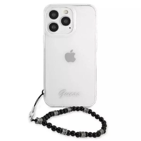 Guess Guess GUHCP13XKPSBK iPhone 13 Pro Max 6,7" Transparent hardcase Black Pearl Guess Guess GUHCP13XKPSBK iPhone 13 Pro Max 6,7" Transparent hardcase Black Pearl