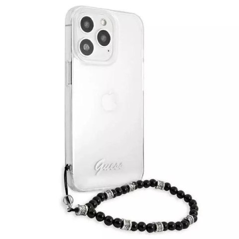 Guess Guess GUHCP13XKPSBK iPhone 13 Pro Max 6,7" Transparent hardcase Black Pearl Guess Guess GUHCP13XKPSBK iPhone 13 Pro Max 6,7" Transparent hardcase Black Pearl