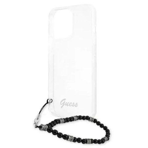 Guess Guess GUHCP13XKPSBK iPhone 13 Pro Max 6,7" Transparent hardcase Black Pearl Guess Guess GUHCP13XKPSBK iPhone 13 Pro Max 6,7" Transparent hardcase Black Pearl