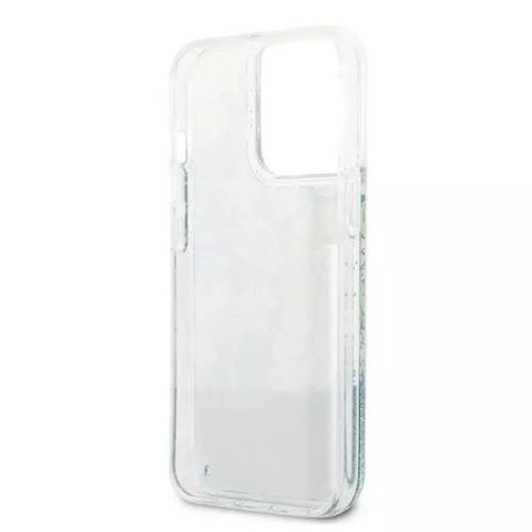 Guess Guess GUHCP13XLFLSN iPhone 13 Pro Max 6,7" zielony/green hardcase Flower Liquid Glitter Guess Guess GUHCP13XLFLSN iPhone 13 Pro Max 6,7" zielony/green hardcase Flower Liquid Glitter
