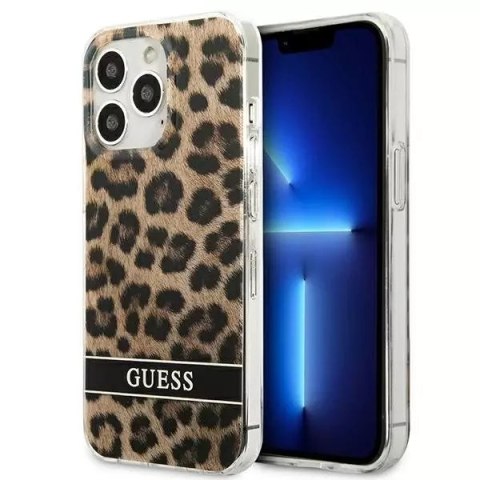 Guess Guess GUHCP13LHSLEOW iPhone 13 Pro / 13 6,1" brązowy/brown hardcase Leopard Guess Guess GUHCP13LHSLEOW iPhone 13 Pro / 13 6,1" brązowy/brown hardcase Leopard