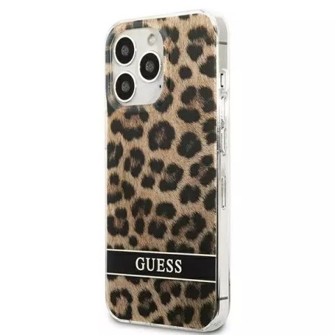 Guess Guess GUHCP13LHSLEOW iPhone 13 Pro / 13 6,1" brązowy/brown hardcase Leopard Guess Guess GUHCP13LHSLEOW iPhone 13 Pro / 13 6,1" brązowy/brown hardcase Leopard