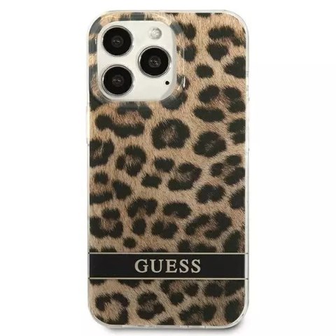 Guess Guess GUHCP13LHSLEOW iPhone 13 Pro / 13 6,1" brązowy/brown hardcase Leopard Guess Guess GUHCP13LHSLEOW iPhone 13 Pro / 13 6,1" brązowy/brown hardcase Leopard