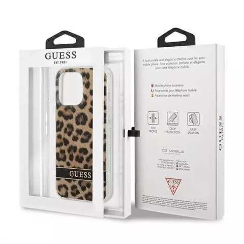 Guess Guess GUHCP13LHSLEOW iPhone 13 Pro / 13 6,1" brązowy/brown hardcase Leopard Guess Guess GUHCP13LHSLEOW iPhone 13 Pro / 13 6,1" brązowy/brown hardcase Leopard