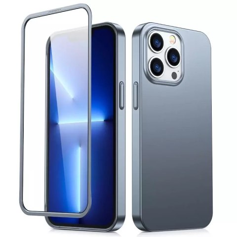 Joyroom Joyroom 360 Full Case etui pokrowiec do iPhone 13 Pro Max obudowa na tył i przód + szkło hartowane szary (JR-BP928 tarnish) Joyroom Joyroom 360 Full Case etui pokrowiec do iPhone 13 Pro Max obudowa na tył i przód + szkło hartowane szary (JR-BP928 tarnish)
