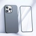 Joyroom Joyroom 360 Full Case etui pokrowiec do iPhone 13 Pro Max obudowa na tył i przód + szkło hartowane szary (JR-BP928 tarnish)