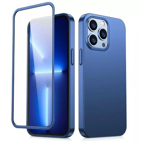 Joyroom Joyroom 360 Full Case etui pokrowiec do iPhone 13 Pro obudowa na tył i przód + szkło hartowane niebieski (JR-BP935 blue) Joyroom Joyroom 360 Full Case etui pokrowiec do iPhone 13 Pro obudowa na tył i przód + szkło hartowane niebieski (JR-BP935 blue)