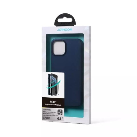 Joyroom Joyroom 360 Full Case etui pokrowiec do iPhone 13 Pro obudowa na tył i przód + szkło hartowane niebieski (JR-BP935 blue) Joyroom Joyroom 360 Full Case etui pokrowiec do iPhone 13 Pro obudowa na tył i przód + szkło hartowane niebieski (JR-BP935 blue)